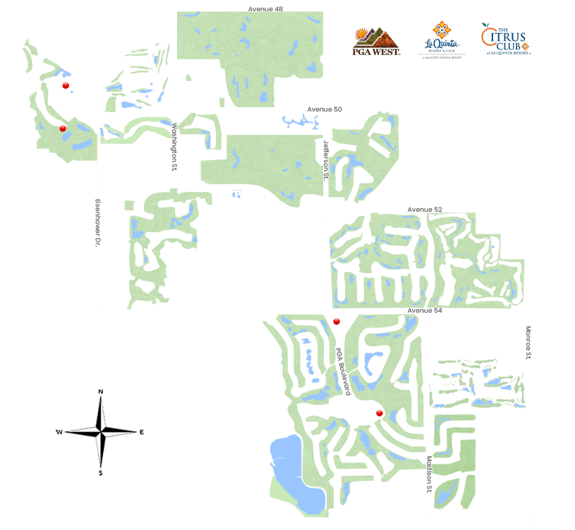 La Quinta Palm Springs Resort Map